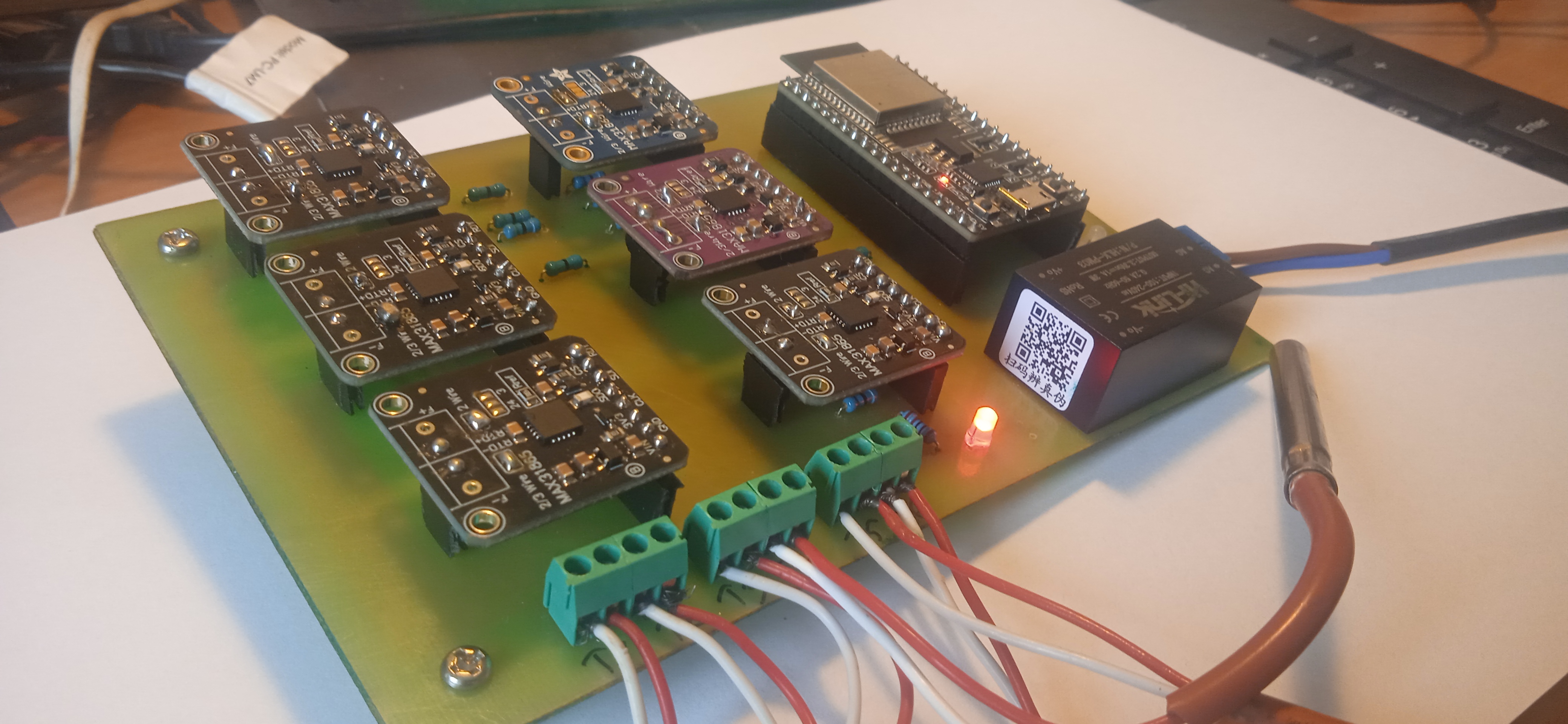 PT100 PCB plokštė